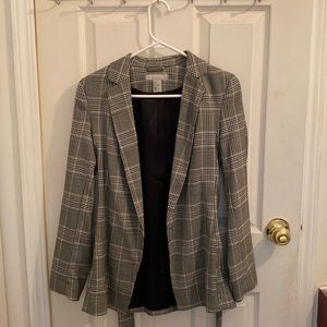 houndstooth blazer womens